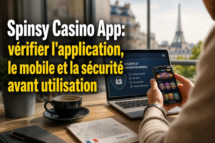 App Spinsy: vérifier l'application, le mobile et la sécurité avant utilisation
