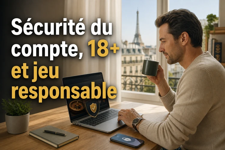 Sécurité du compte, 18+ et jeu responsable